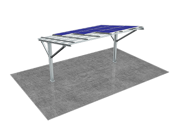 單立柱太陽能車棚支架系統