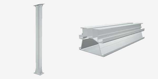 單立柱太陽能車棚支架系統組件-1
