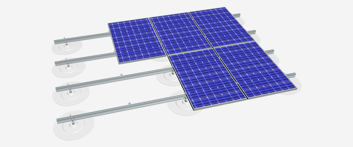 彩鋼瓦TPO防水卷材屋面光伏支架系統