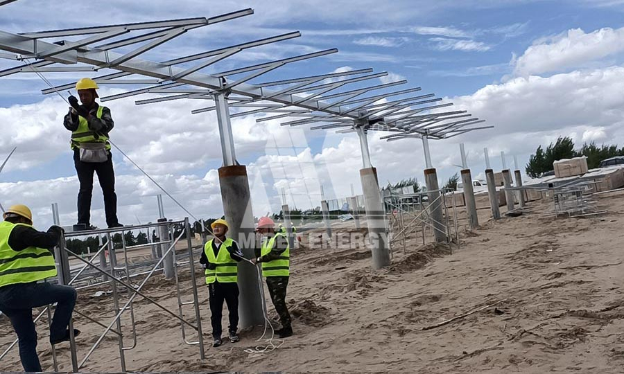 遼寧阜新智能平單軸跟蹤系統(tǒng)項目-4