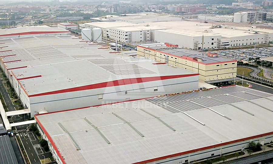 中國廣州 廠房屋頂柔性組件支架系統 12.5MW-3
