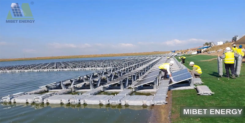 漂浮式水上光伏支架系統施工