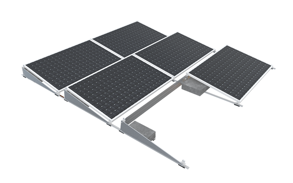 帶擋風板的壓載太陽能系統